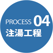 PROCESS 04 注湯工程